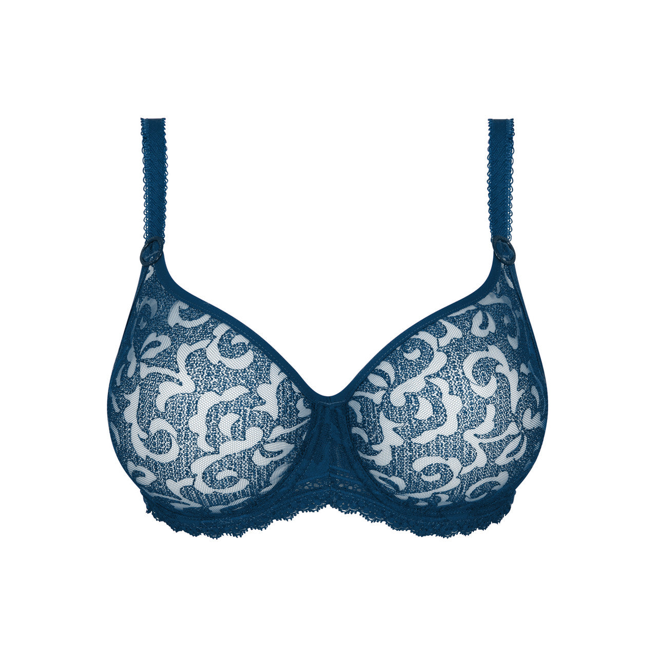 Leia Underwired Seamless Bra In Bleu Ocean - Empreinte