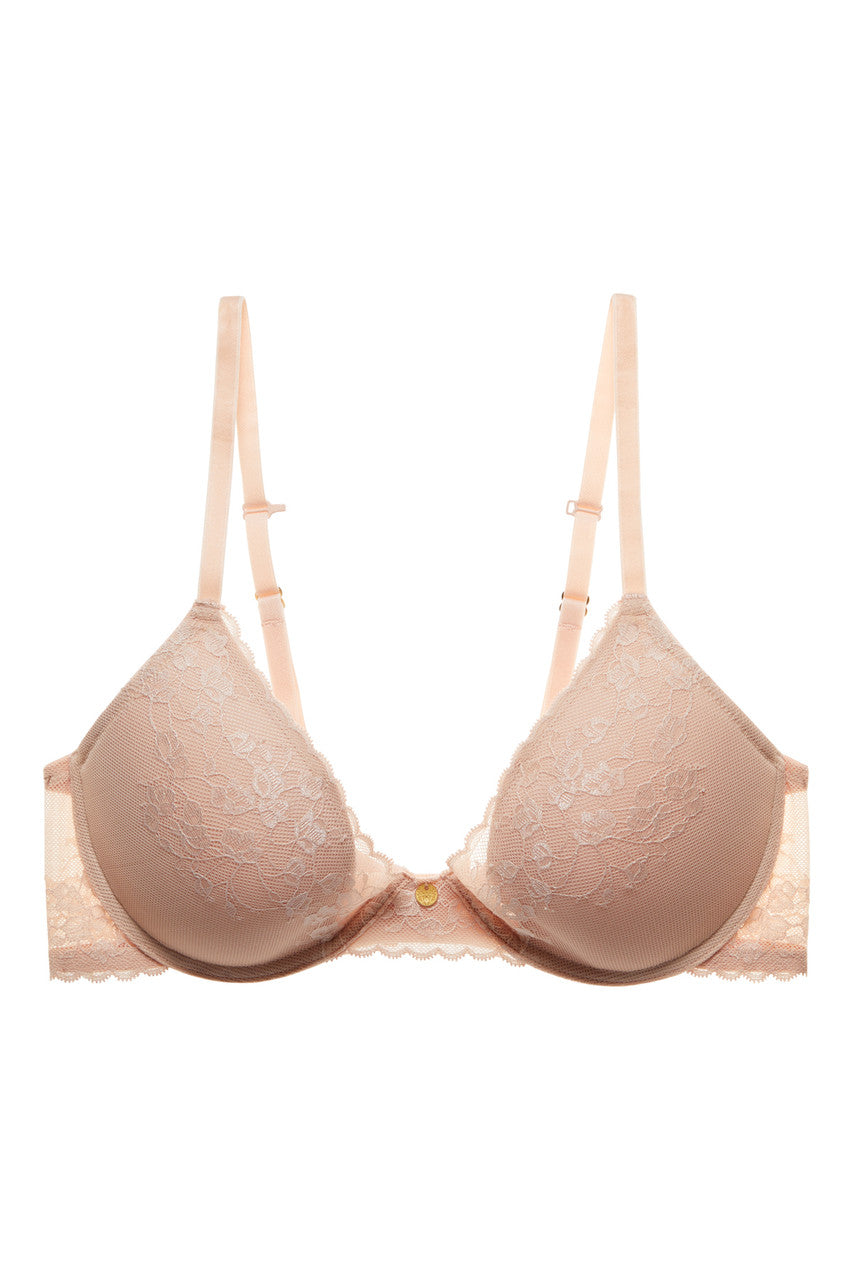 Cherry Blossom Spacer Push-Up Bra In Cameo Rose - Natori - BraTopia