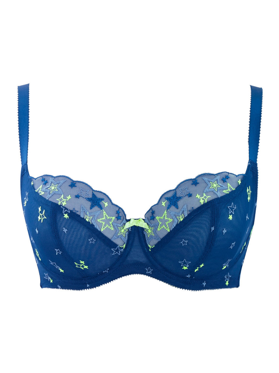 Blossom Balcony Bra In Celeste - Cleo by Panache - BraTopia