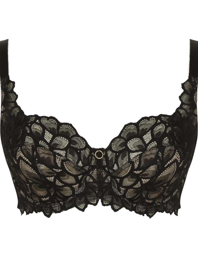 Allure Full Cup Bra In Black/Latte - Panache