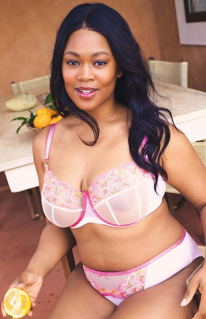 Eden Balcony Bra In Pink - Sculptresse - BraTopia