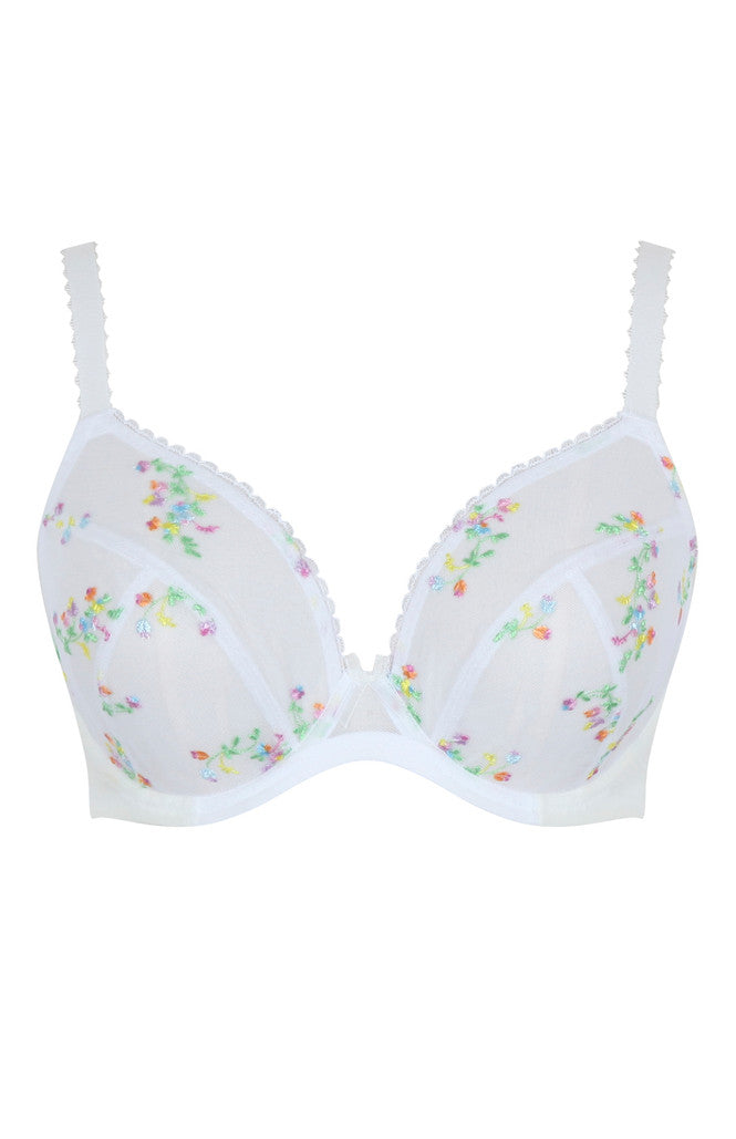 Meadow Plunge Bra In Ivory- Panache - BraTopia