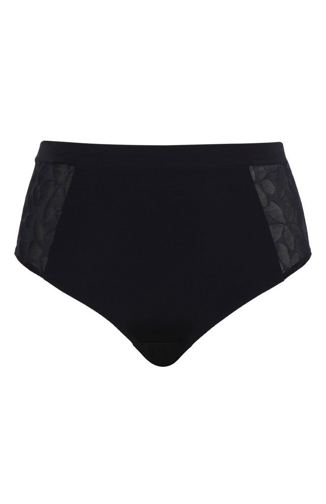 Ashley High Waist Brief In Black - Panache - BraTopia
