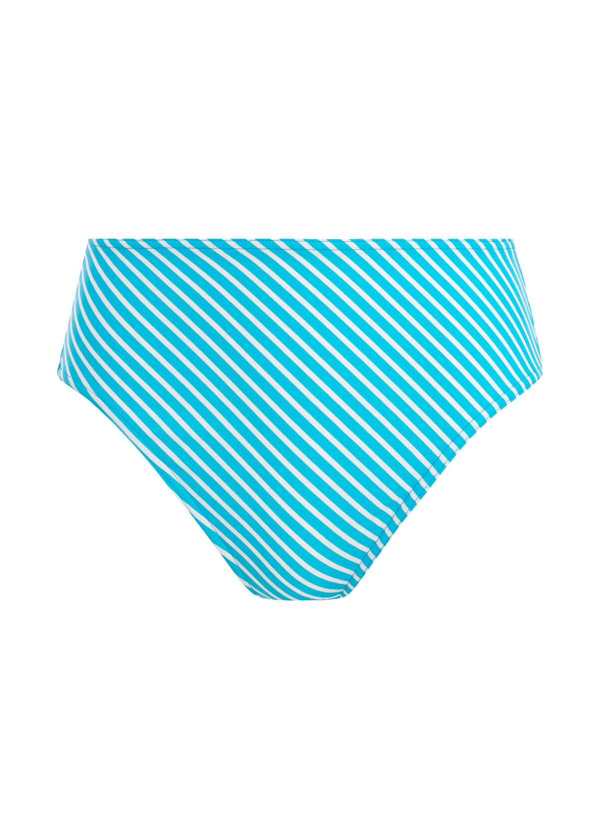 Jewel Cove High Waist Bikini Brief In Stripe Turquoise - Freya - BraTopia