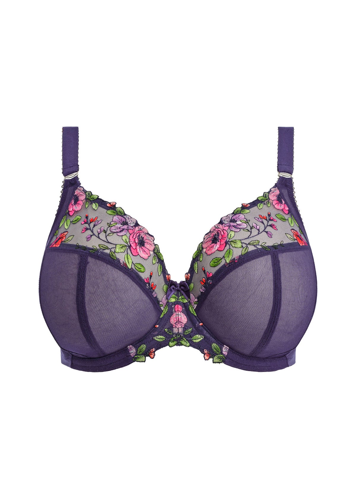 Himari Underwired Plunge Bra In Midnight - Elomi - BraTopia
