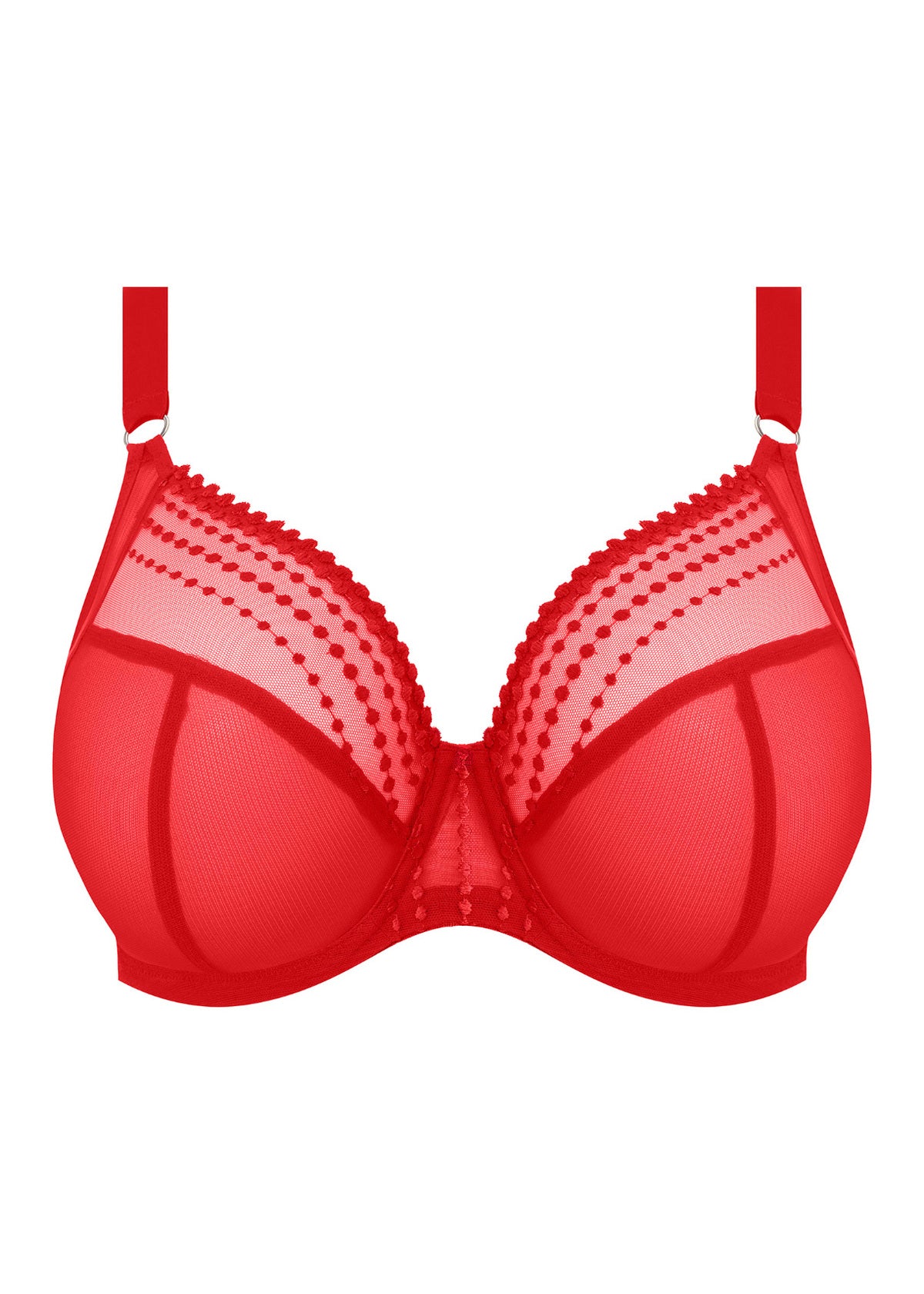 Matilda Plunge Bra In Haute Red - Elomi - BraTopia