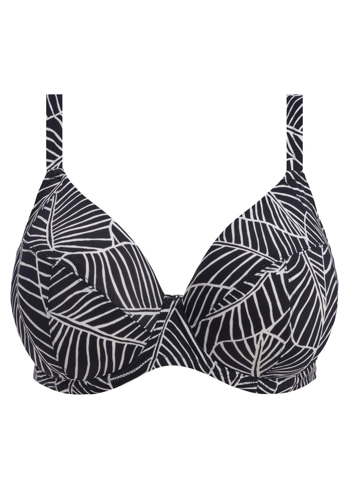 Kata Beach UW Plunge Bikini Top In Black - Elomi - BraTopia
