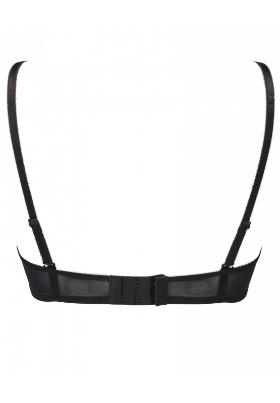 Glossies Lace Sheer Bra In Black - Gossard - BraTopia