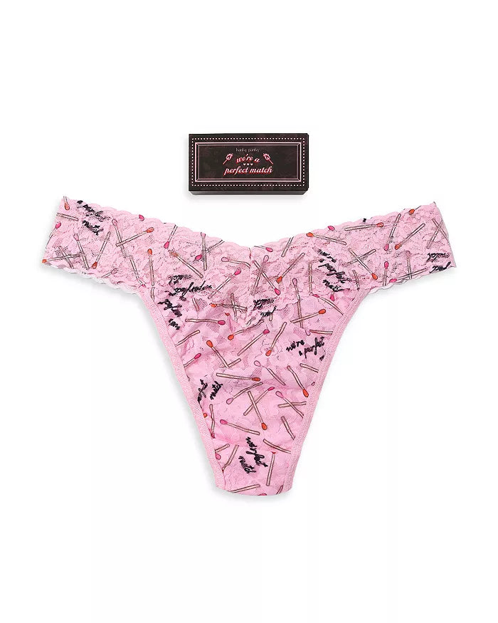 VDAY Matchbox Single Original Rise Thong In Perfect Match - Hanky Panky