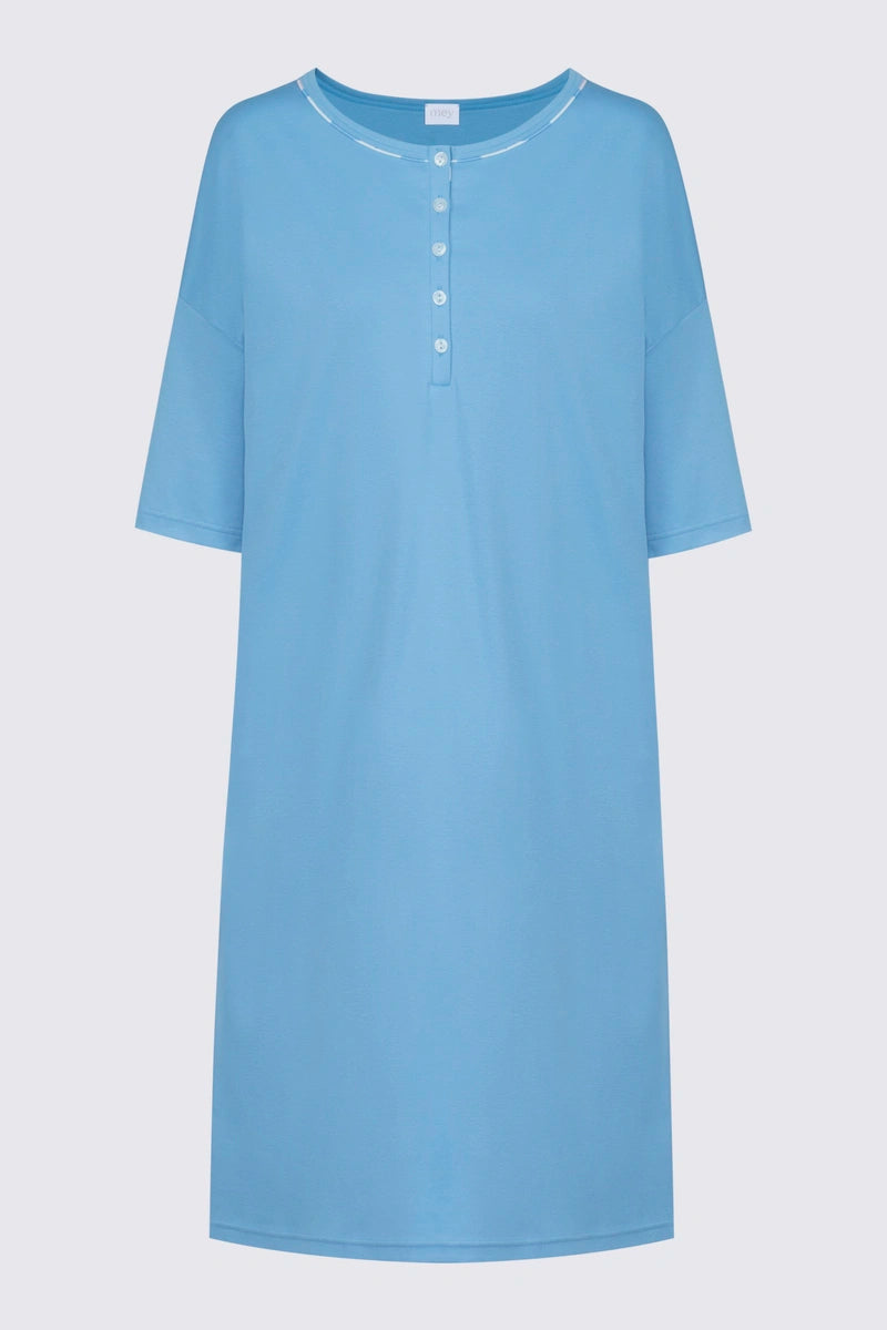 Anjella Cotton Sleepwear in Blue Summer - BraTopia
