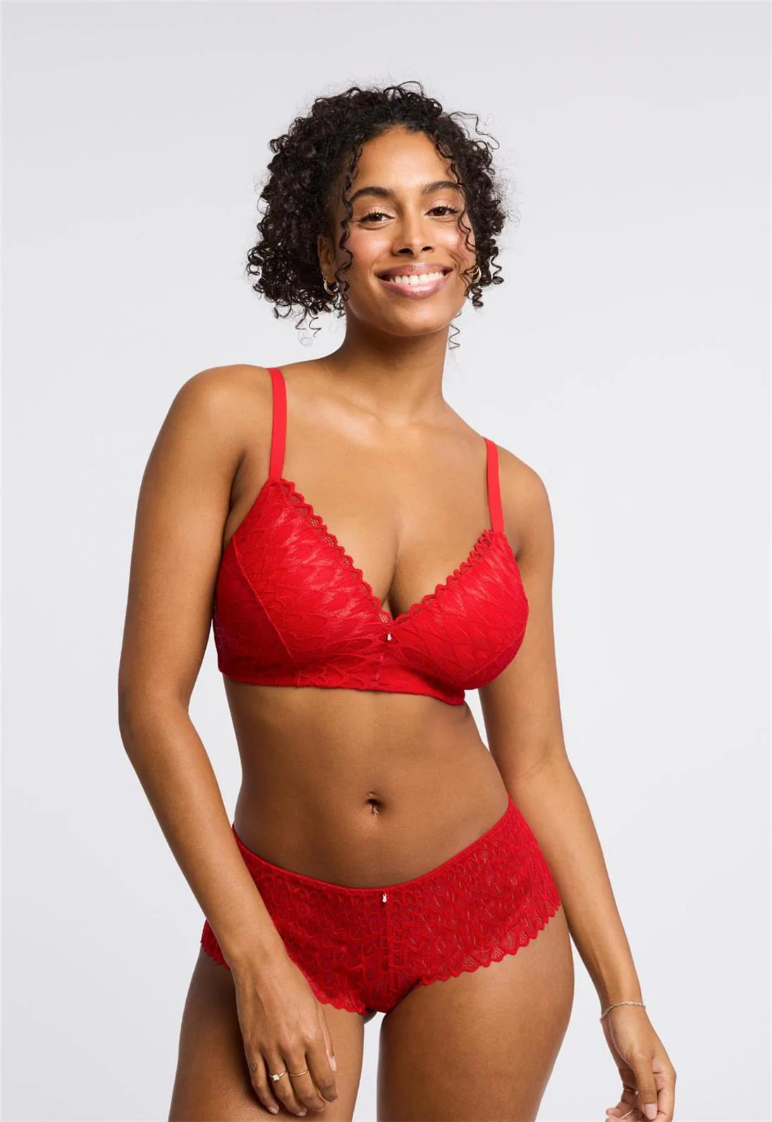 Lacy Brazilian In Sweet Red - Montelle - BraTopia