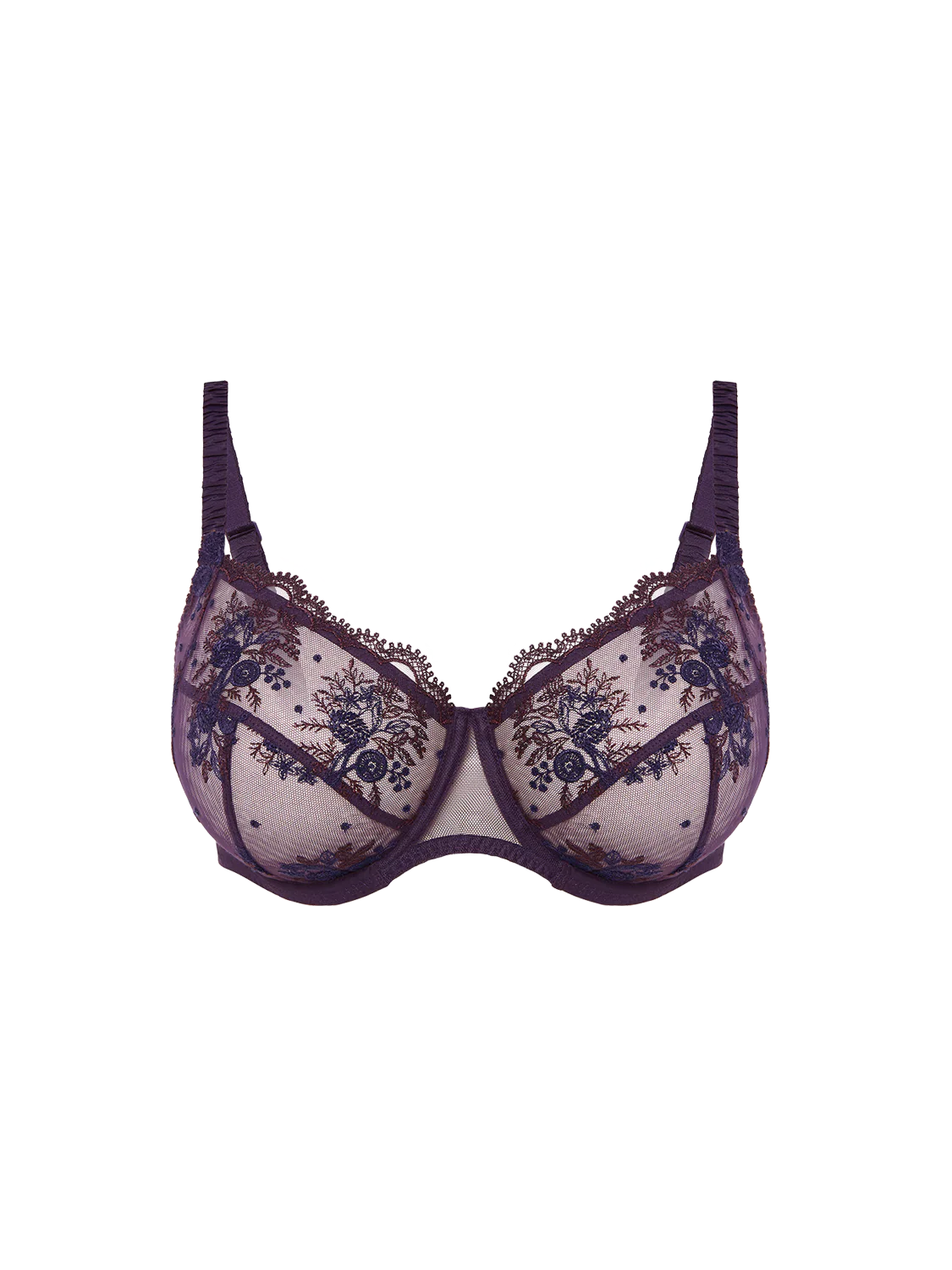Intrigue Full Cup Support Bra In Fig - Simone Perele