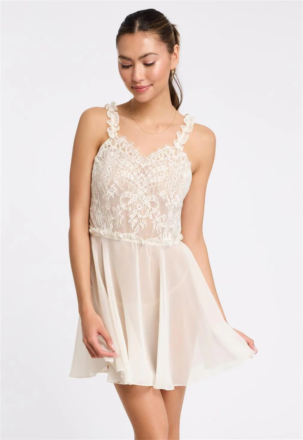 Giselle Chemise In Ivory - Rya