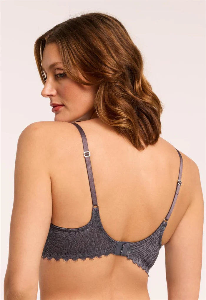 Lights Out Prodigy Bra In Magnet/Silver - Montelle
