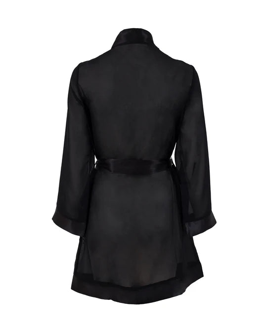 Chiffon Kimono In Black - Bluebella - BraTopia