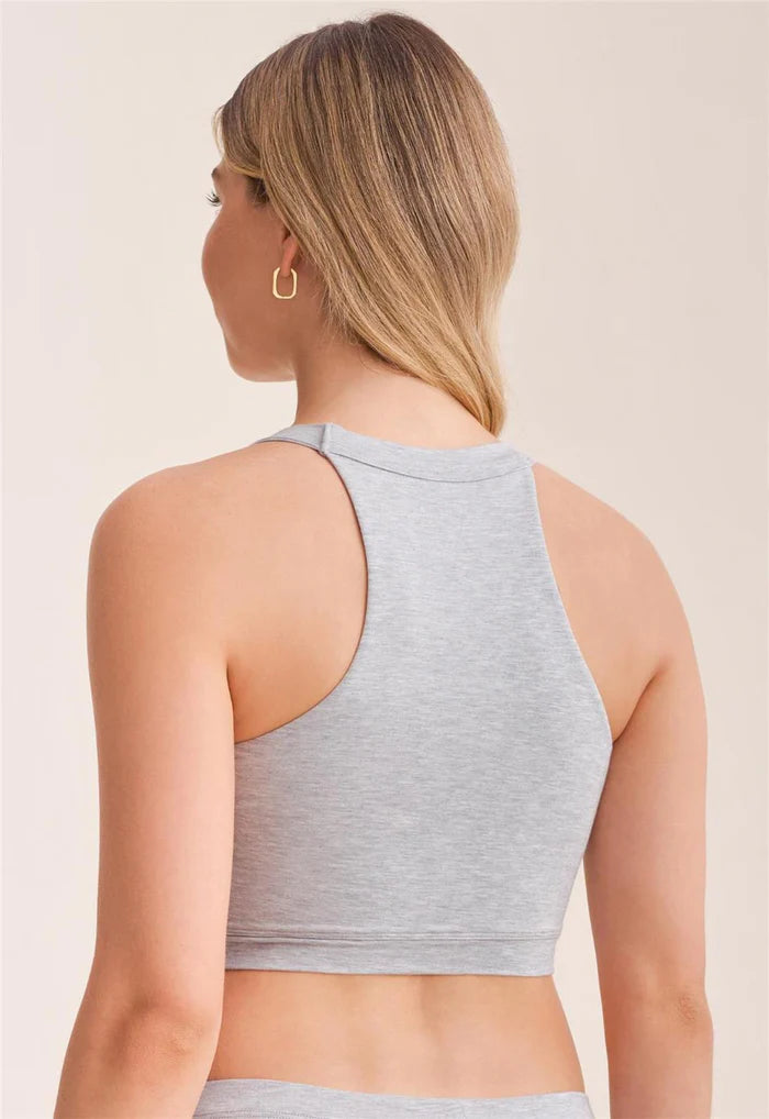 Cropped Top in Heather Grey - Fleurt