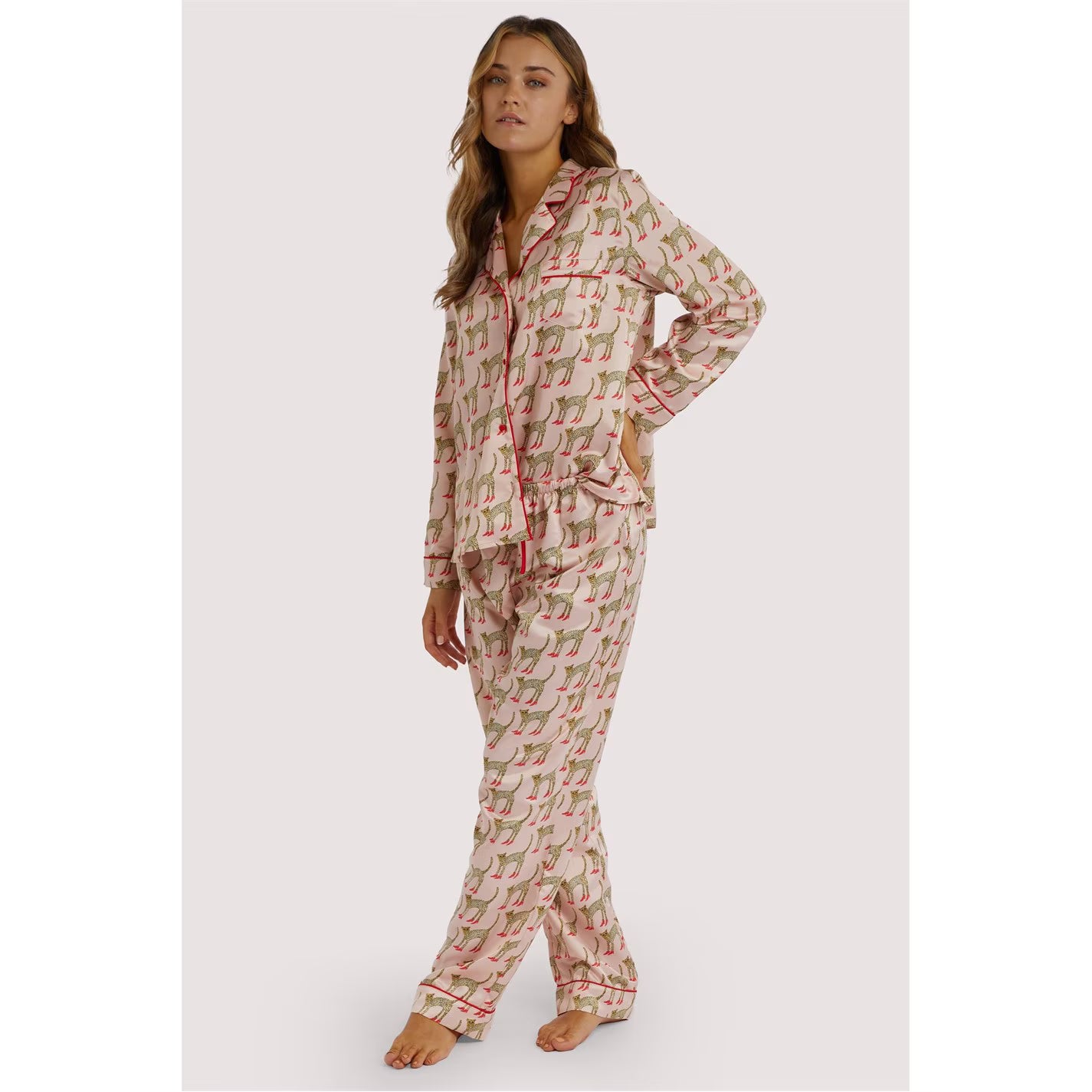 Bouffants Recycled Satin Long Sleeve Top - Playful Promises