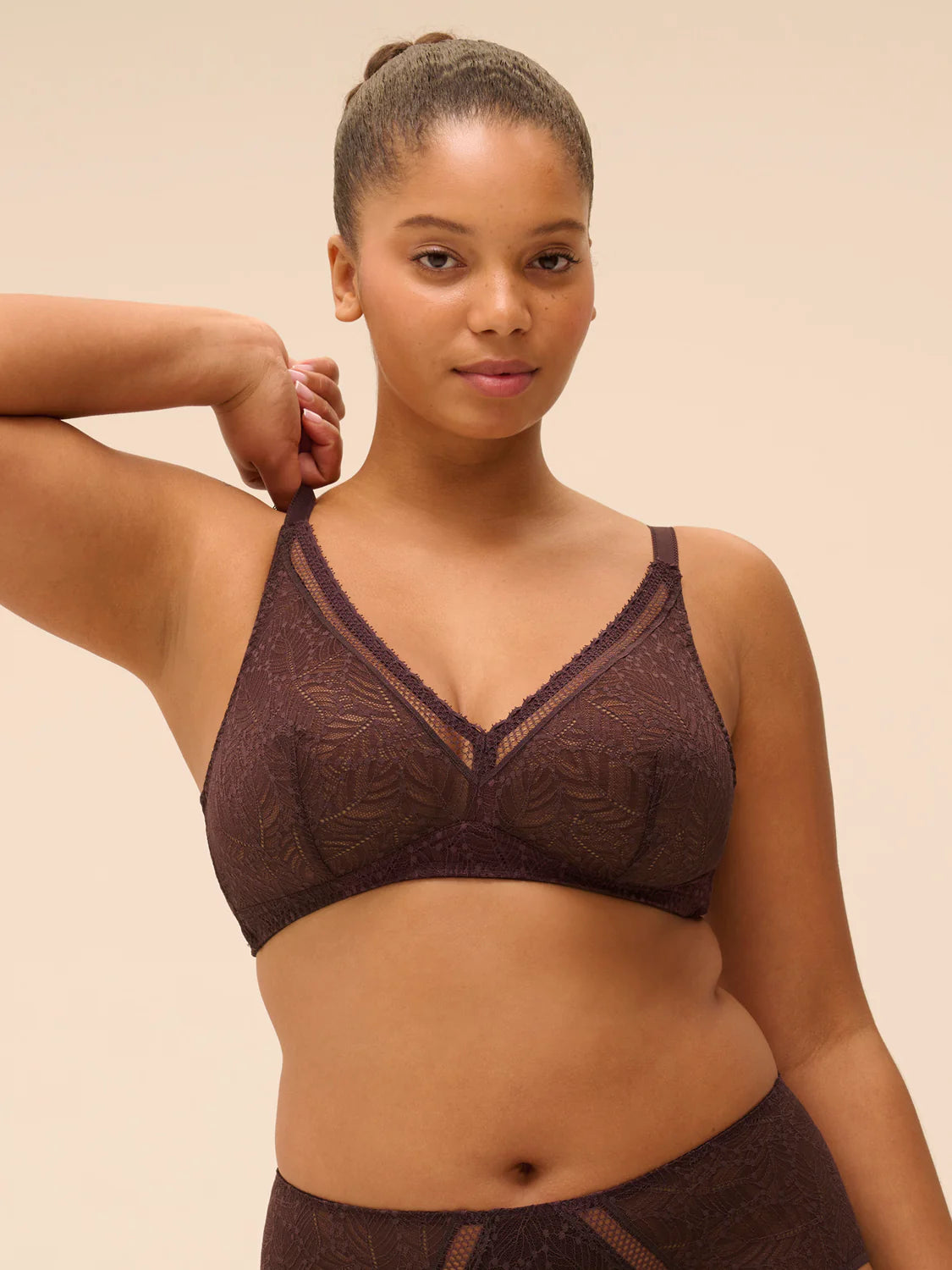 Comete Wireless Bra In Dark Brown - Simone Perele