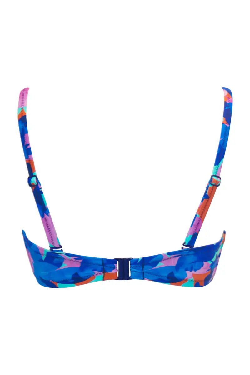 Heatwave Strapless Lightly Padded Top In Aqua Floral - Pour Moi - BraTopia