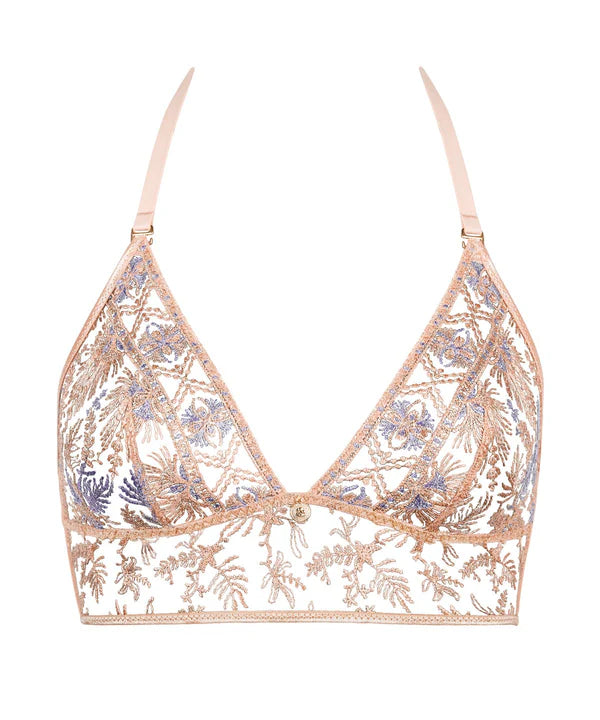 Sound Of Heart Triangle Bralette In Lavender Aura - Aubade