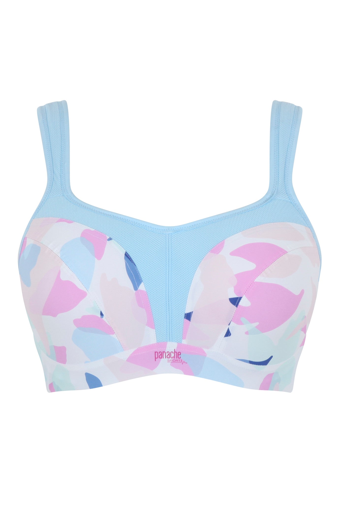 Wired Sports Bra In Abstract Pink - Panache - BraTopia