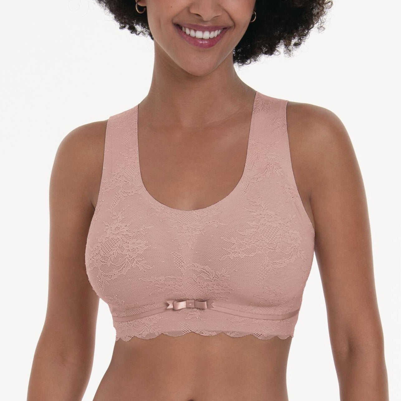 Essentials Lace Bralette in Rosewood - Anita - BraTopia