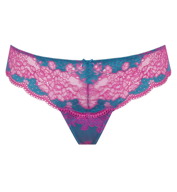 Clara Thong in Teal/Magenta - Panache