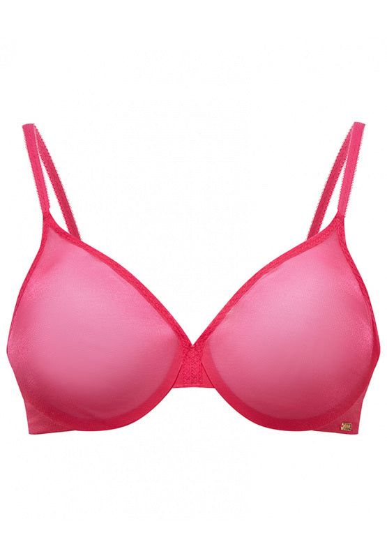 Glossies Sheer Bra In Magenta - Gossard - BraTopia