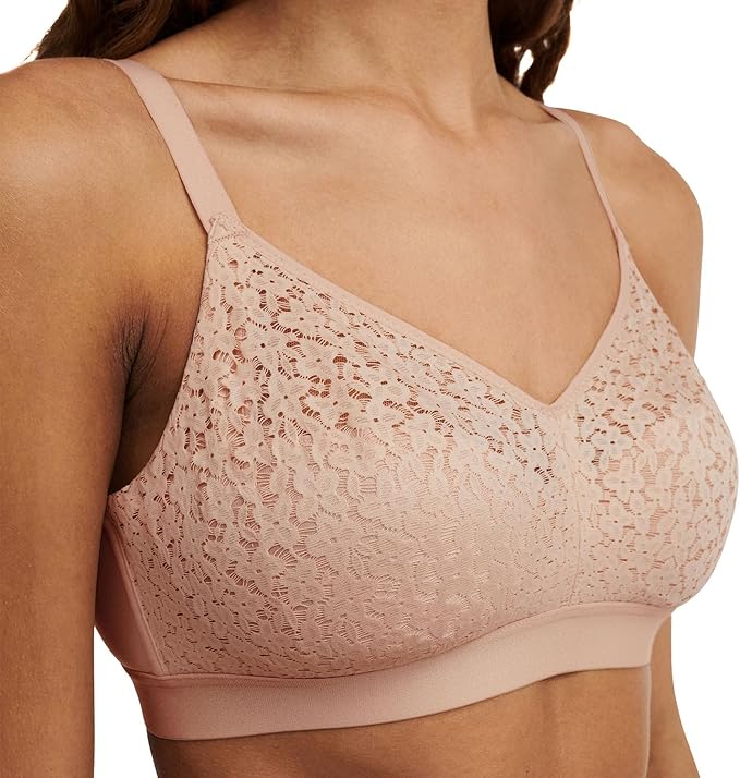 Norah Comfort Lace Wireless Bra In Nude Blush - Chantelle