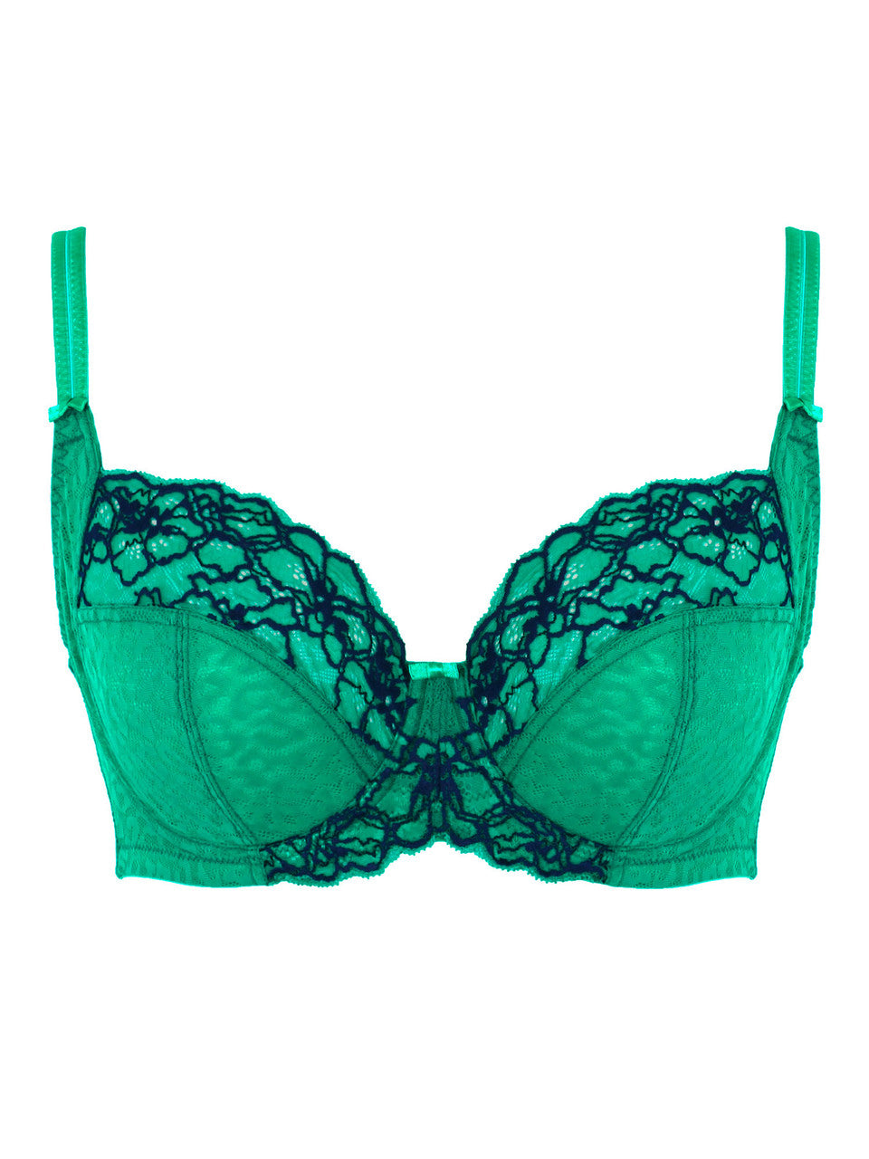 Envy Full Cup In Emerald Leopard - Panache - BraTopia