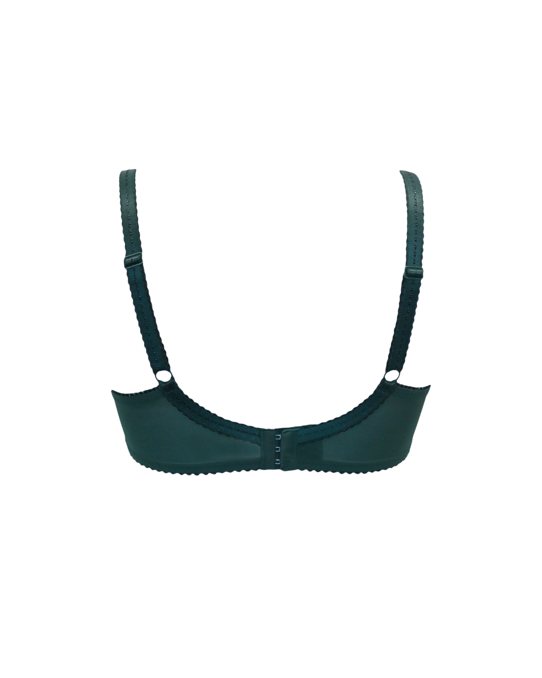 Sofia Lace Embroidered Side Support Bra In Forest & Teal - Pour Moi - BraTopia