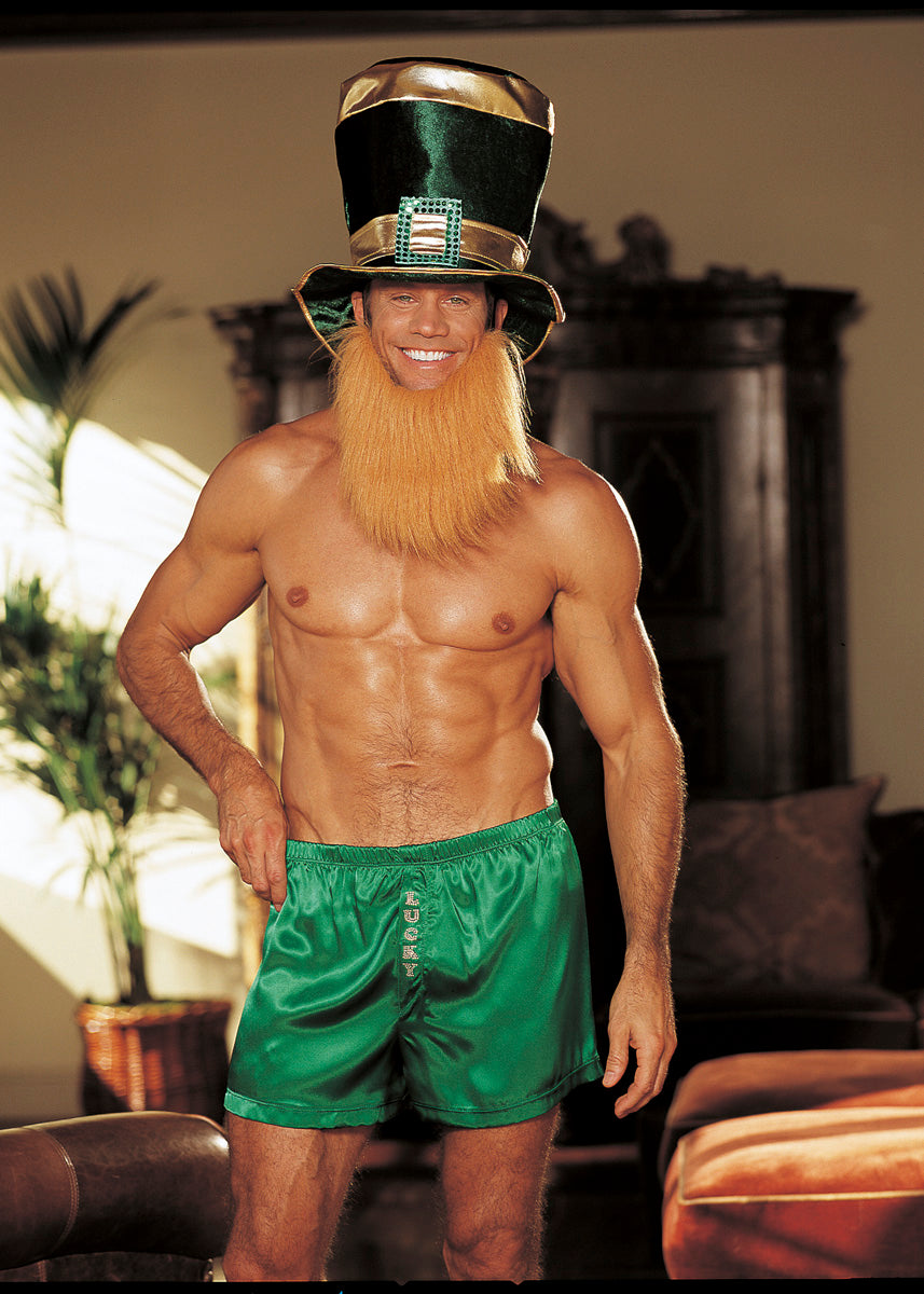 Boxer Charm In Green - Shirley Of Hollywood - BraTopia