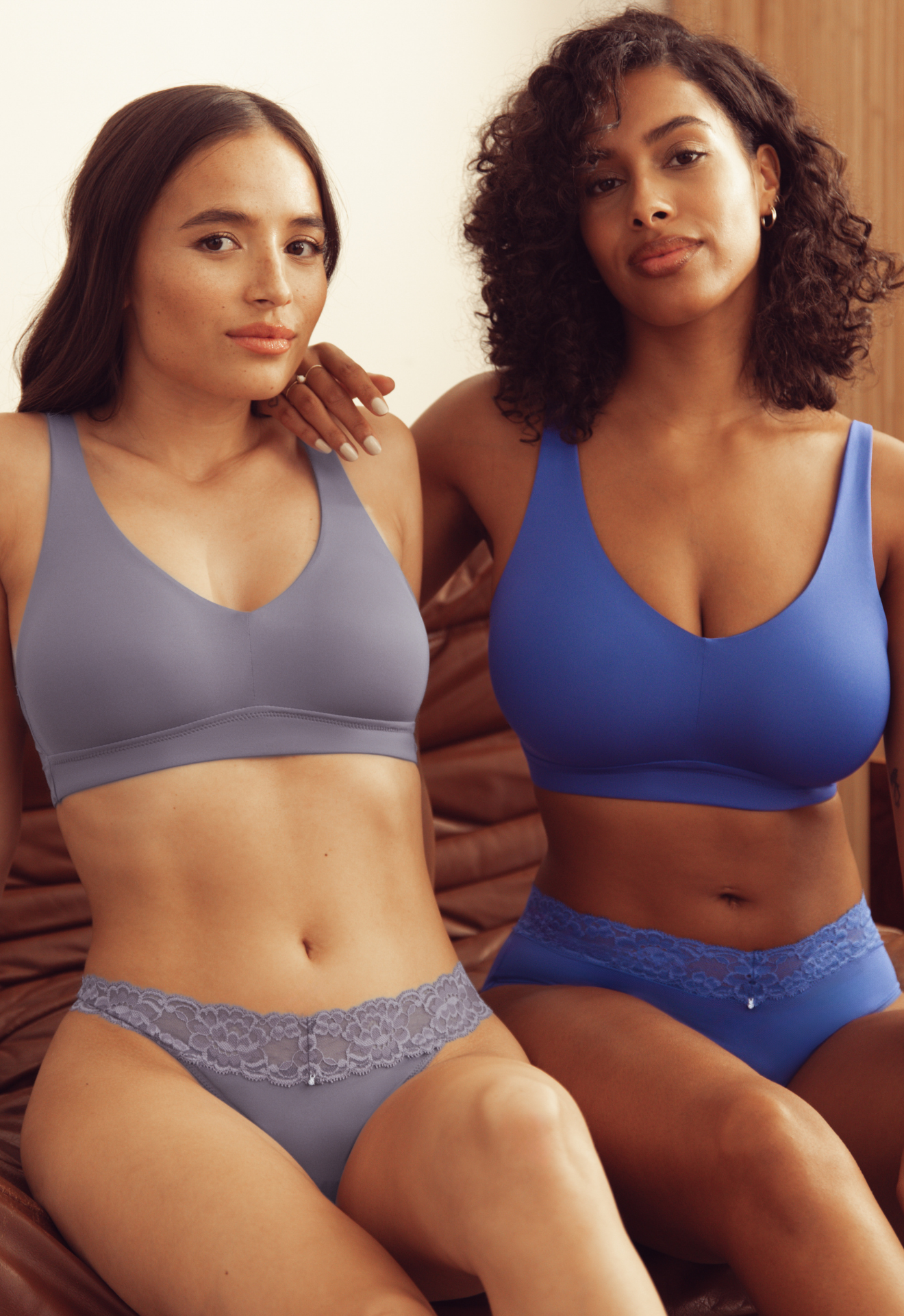 Mysa Supportive Smooth Bralette In Purple Cloud - Montelle - BraTopia