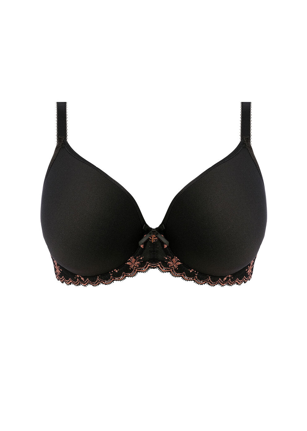 Offbeat Decadence Moulded Spacer Bra In Black - Freya - BraTopia