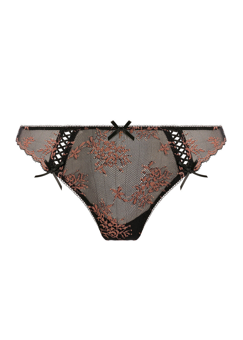 Offbeat Decadence Brazilian Brief In Black - Freya - BraTopia