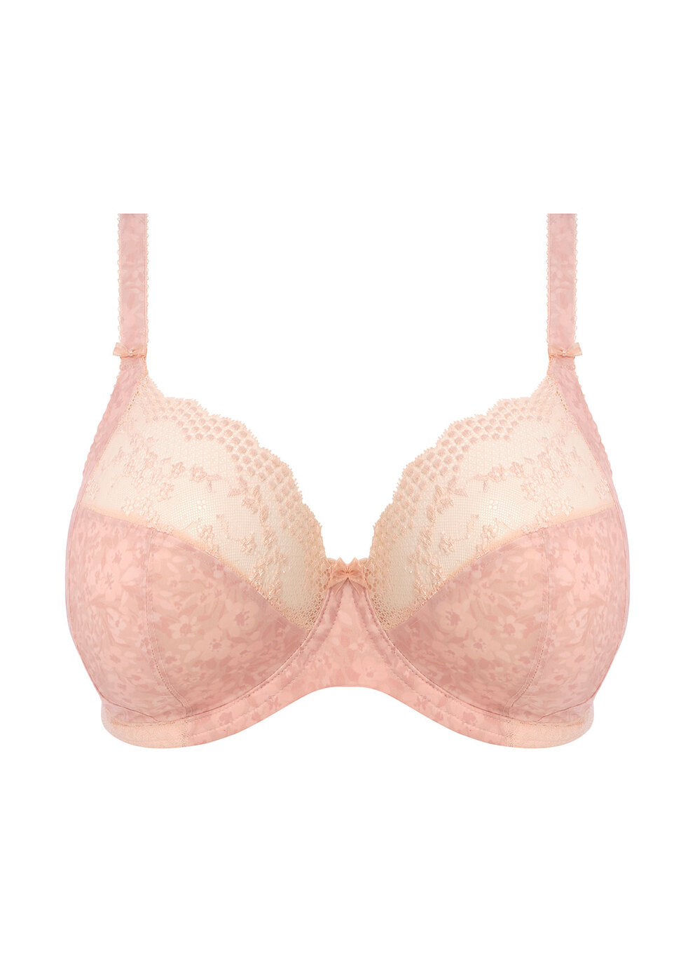Lucie Underwired Plunge Bra In Pale Blush - Elomi - BraTopia