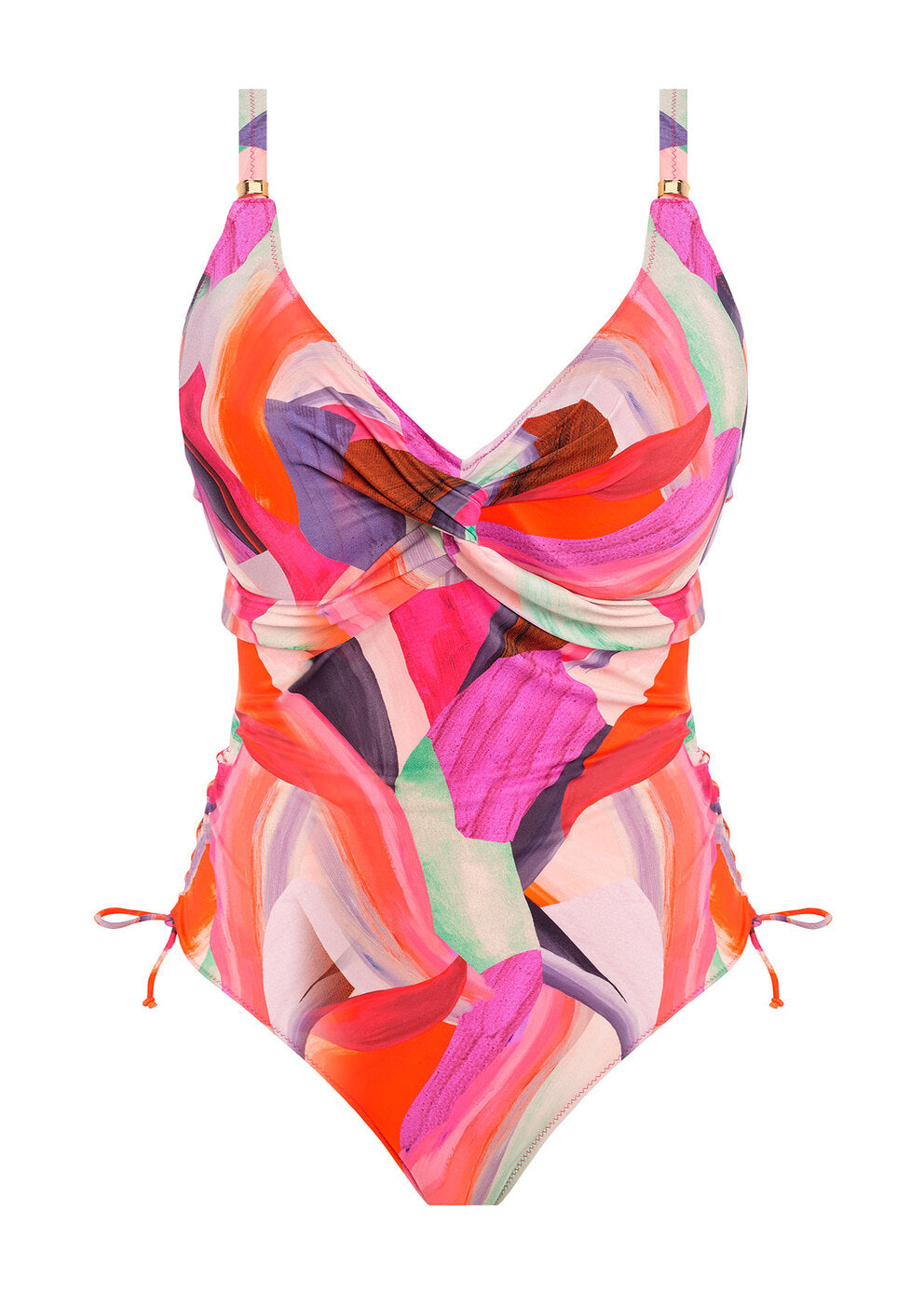 Aguada Beach Twist Front Swimsuit In Sunrise - Fantasie - BraTopia