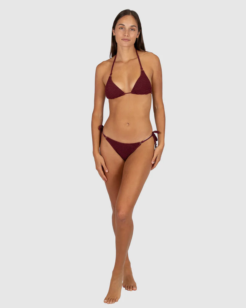 Ibiza Rio Tieside Bikini Bottom In Currant - Baku - BraTopia