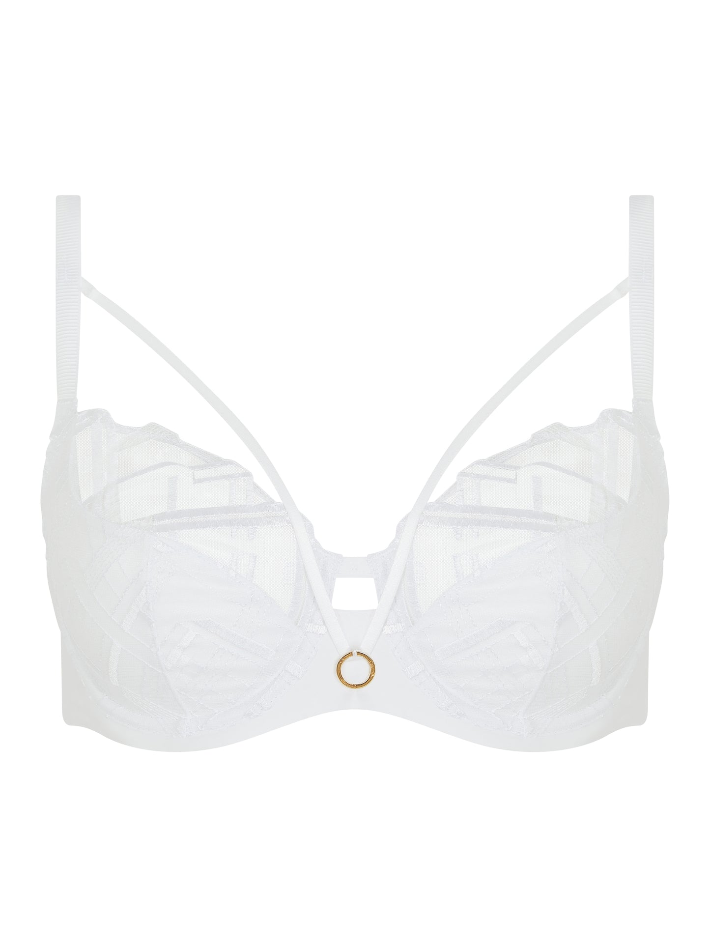 Graphic Support Full Coverage Bra In White - Chantelle - BraTopia