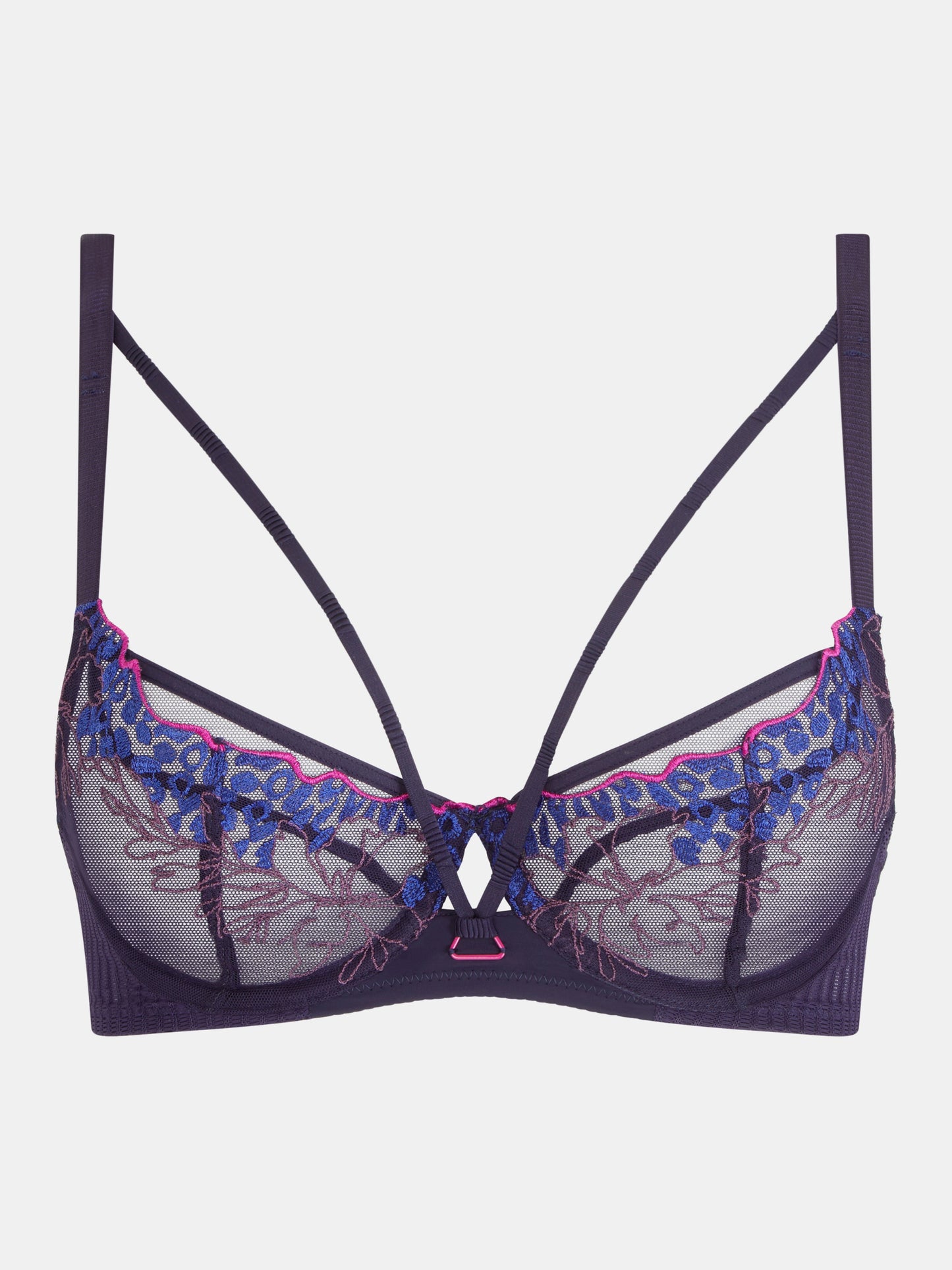 Spice Underwired Bra In Midnight Blue - Chantelle Pulp - BraTopia