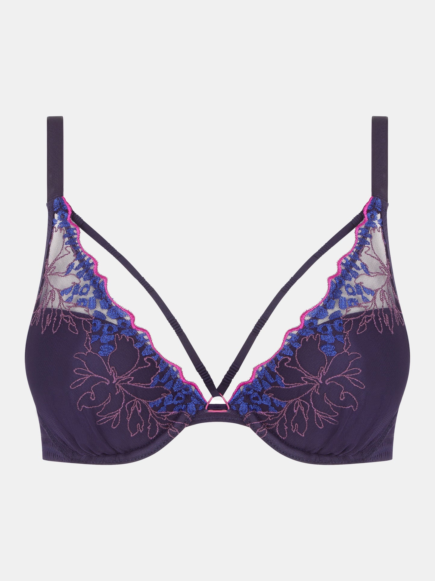 Spice Push Up Bra In Midnight Blue - Chantelle Pulp - BraTopia