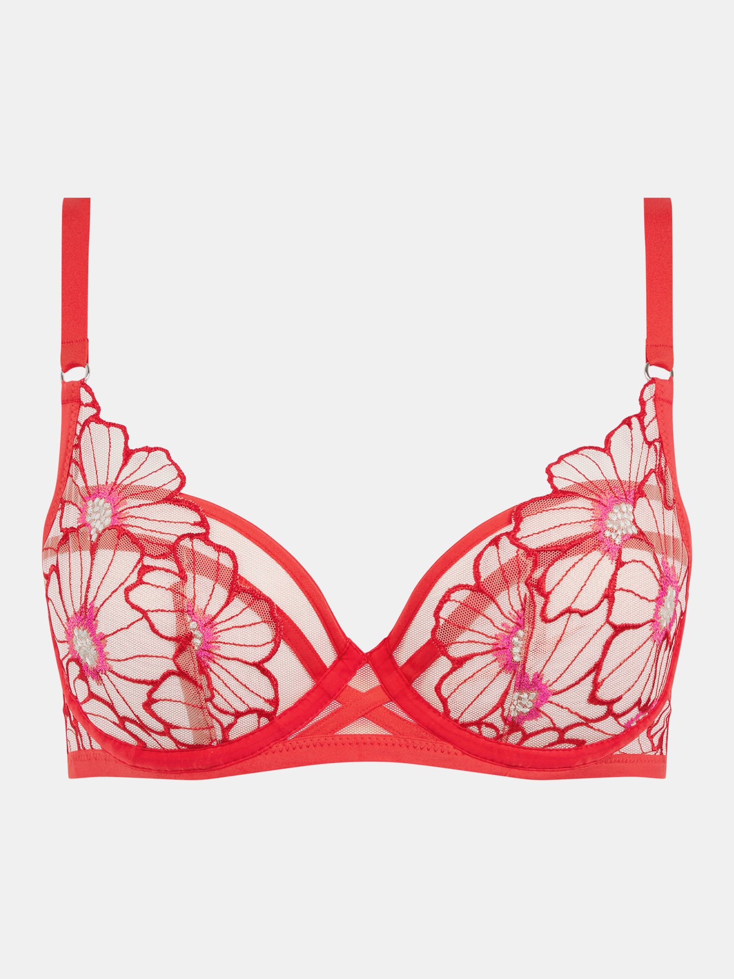 Lush 3 Part Underwired Bra in Flamboyant Flower - Chantelle