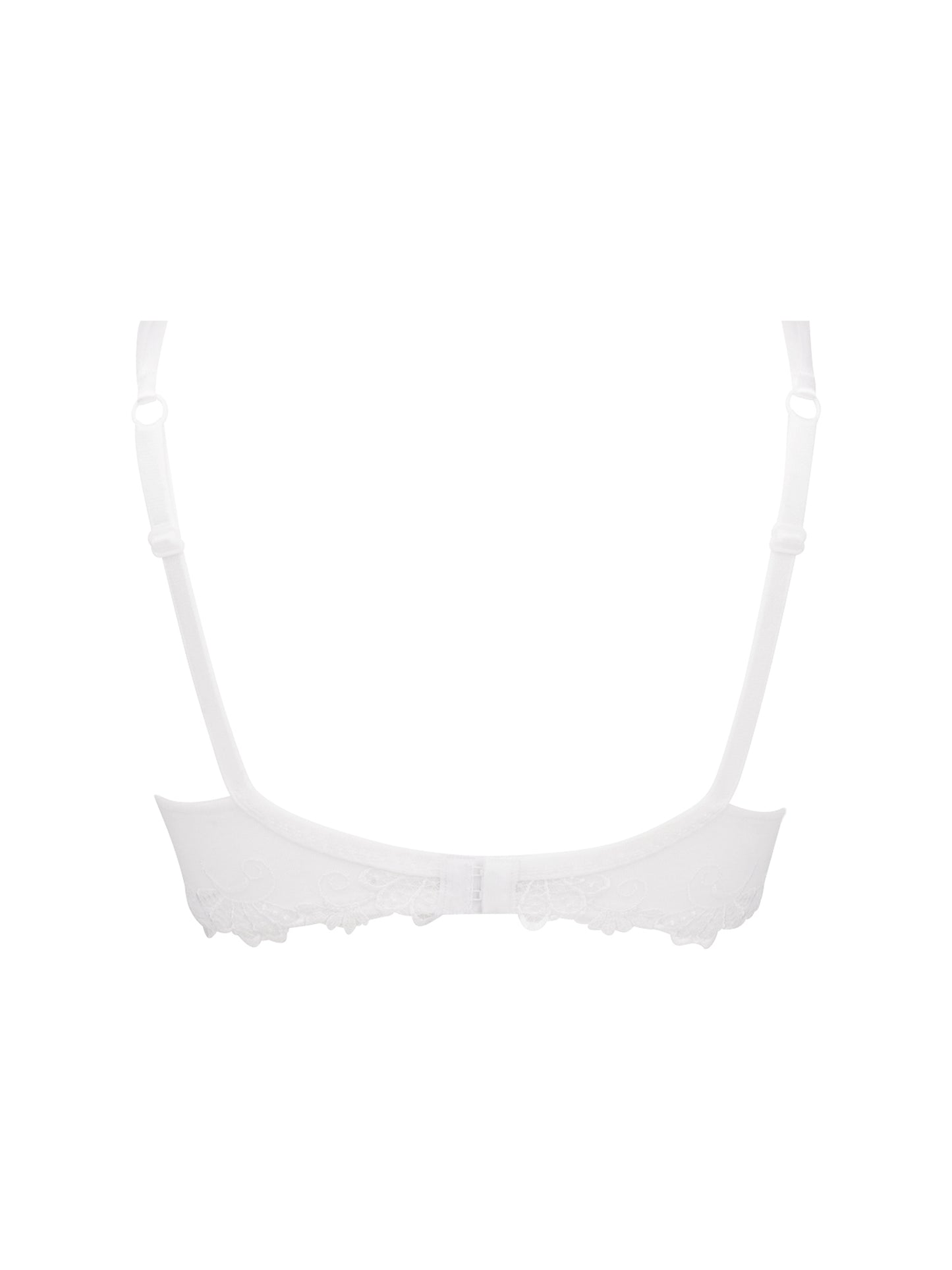 Dressing Floral D+ Demi Cup Bra In Blanc - Lise Charmel - BraTopia