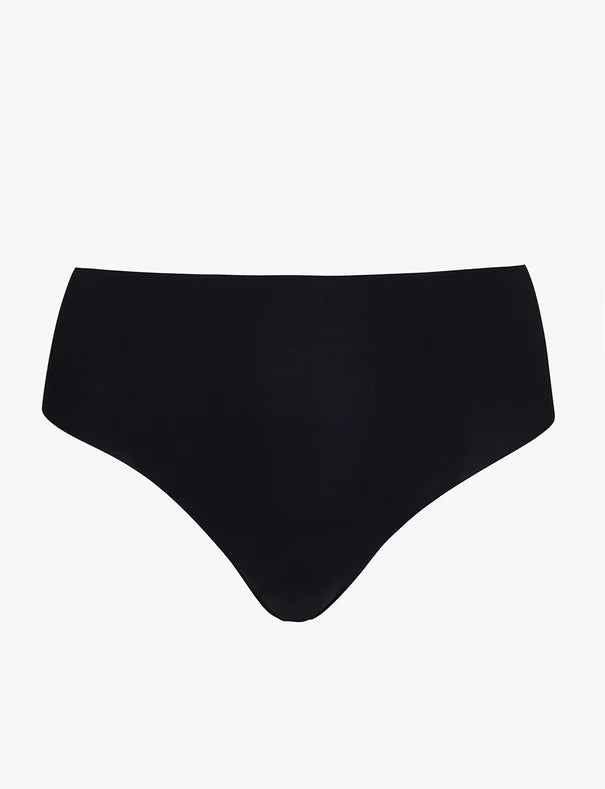 Classic Mid-Rise Thong In Black - Commando - BraTopia