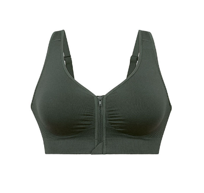 Lynn Post Mastectomy Front Zip Bra In Jungle - Anita - BraTopia