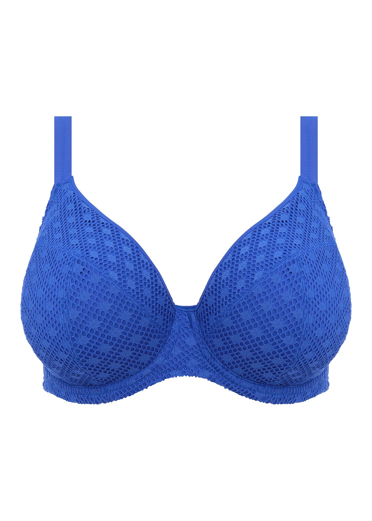 Bazaruto UW Plunge Bikini Top In Sapphire - Elomi - BraTopia
