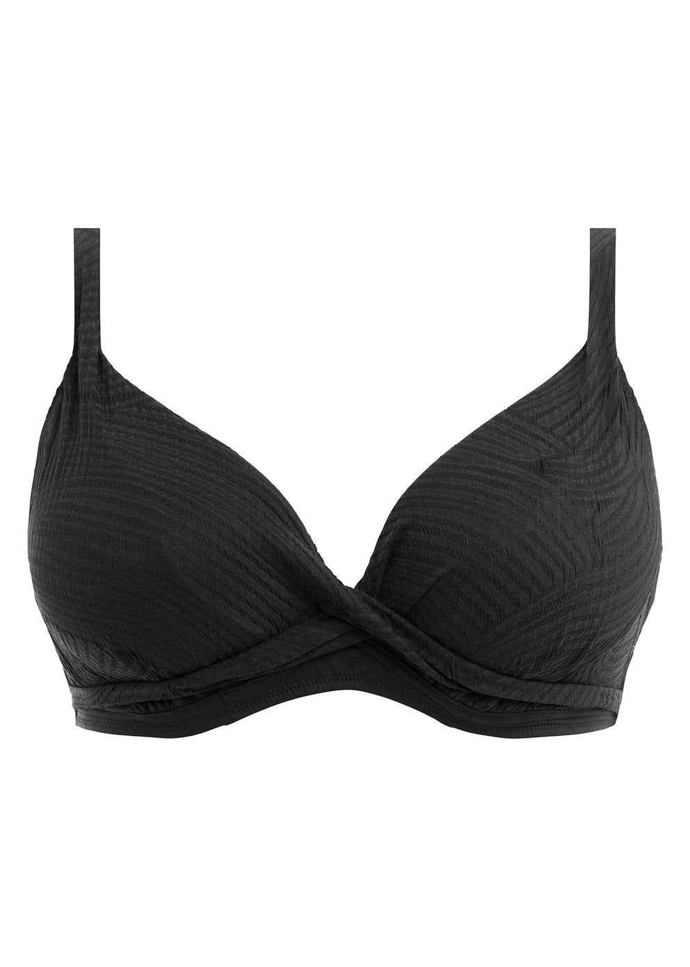 Ottawa Plunge Bikini Top In Black - Fantasie - BraTopia