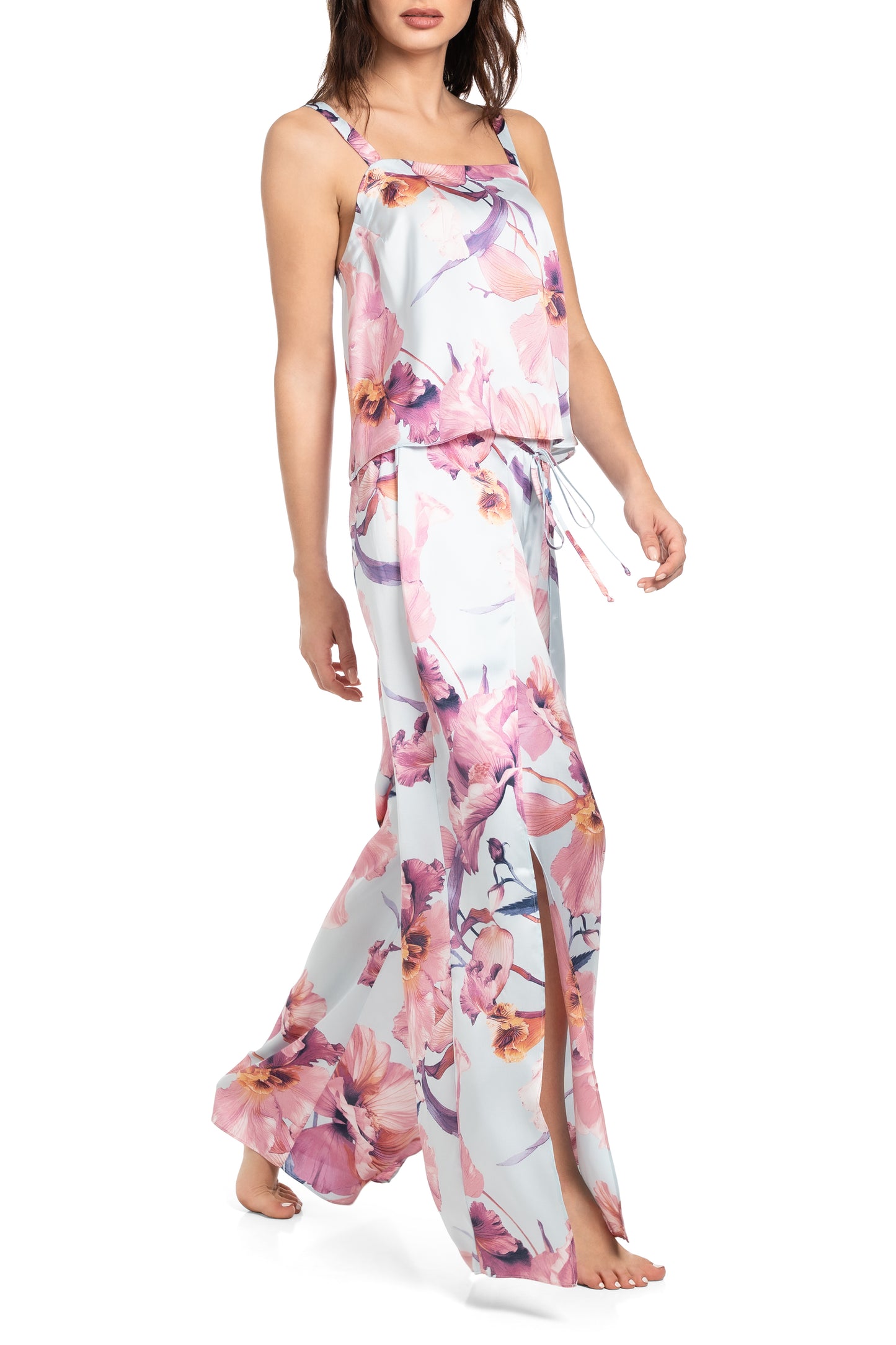 Haven Floral Cami Pant Set In Lacy Orchid & Blue - Midnight Bakery - BraTopia