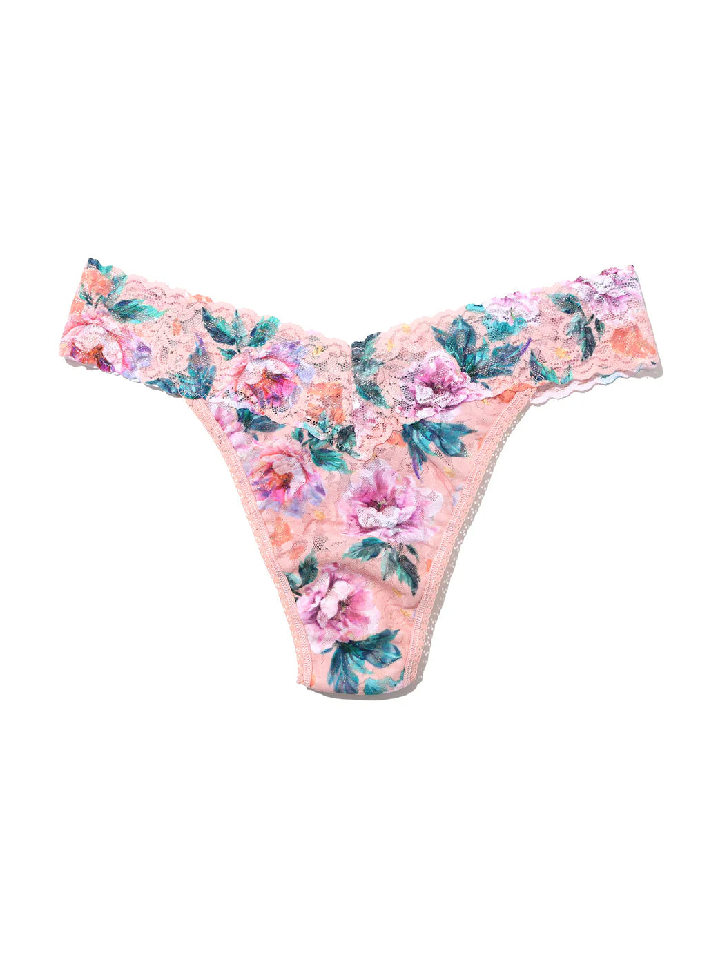 Original Rise Signature Lace Thong In Buy Myself Flowers - Hanky Panky