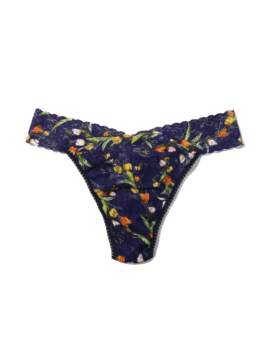 Original Rise Signature Lace Thong In Central Park - Hanky Panky - BraTopia